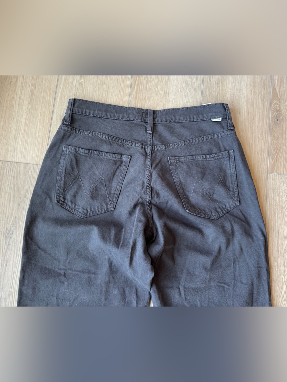 MOTHER The Dodger Ankle Washed Black Relaxed Straight Jeans 28 EUC - Picture 14 of 15